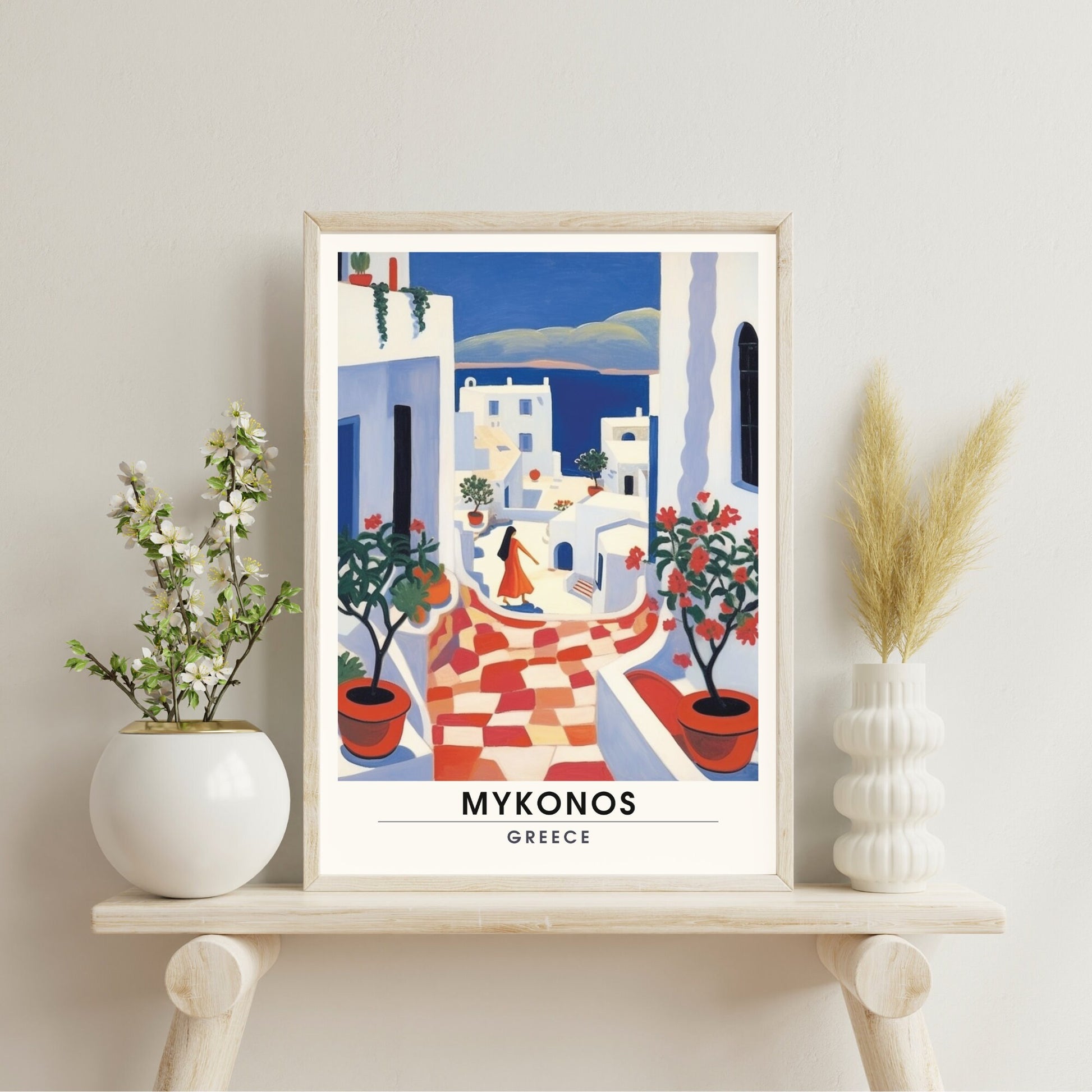 Impression Mykonos | Poster de voyage Mykonos, Grèce