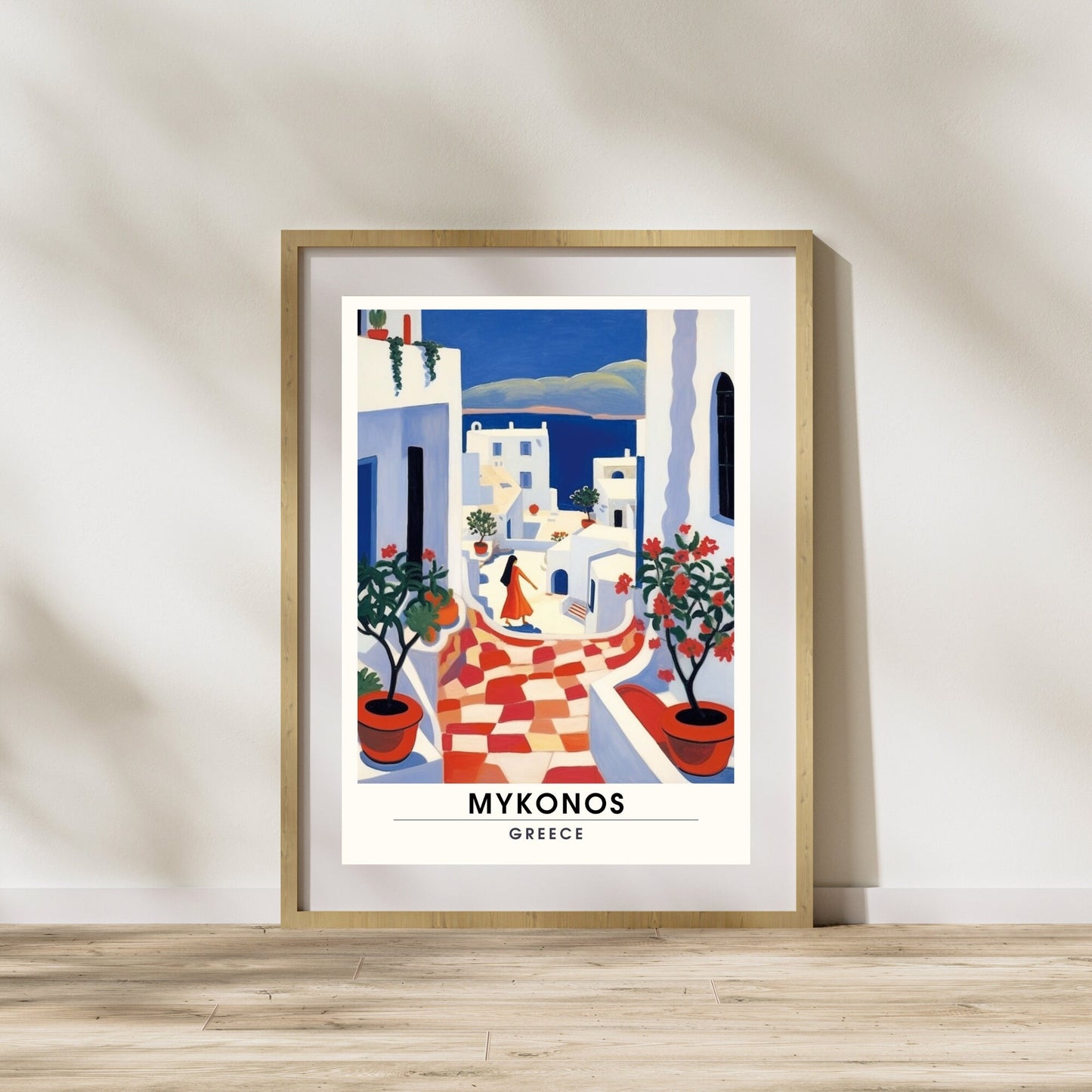 Impression Mykonos | Poster de voyage Mykonos, Grèce