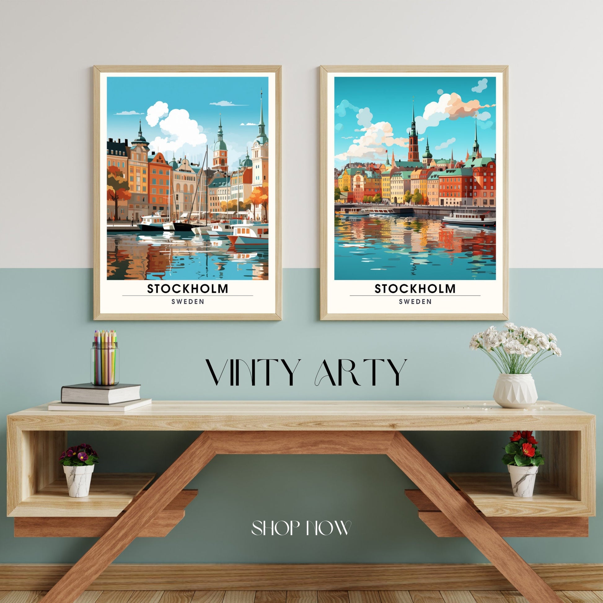 Impression Stockholm | Poster de voyage Stockholm, Suède