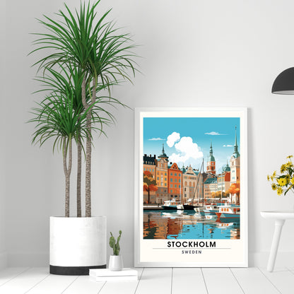 Impression Stockholm | Poster de voyage Stockholm, Suède