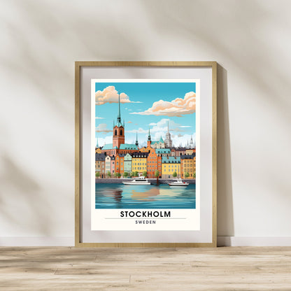 Impression Stockholm | impression de voyage Stockholm | Affiche Suède