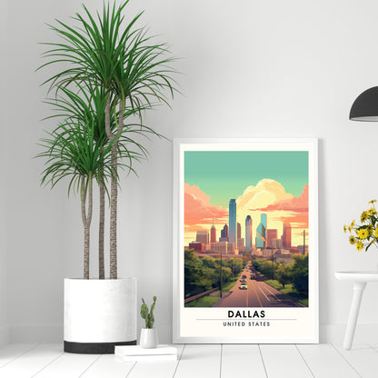 Impression Dallas | Impression de voyage Dallas | Poster Dallas