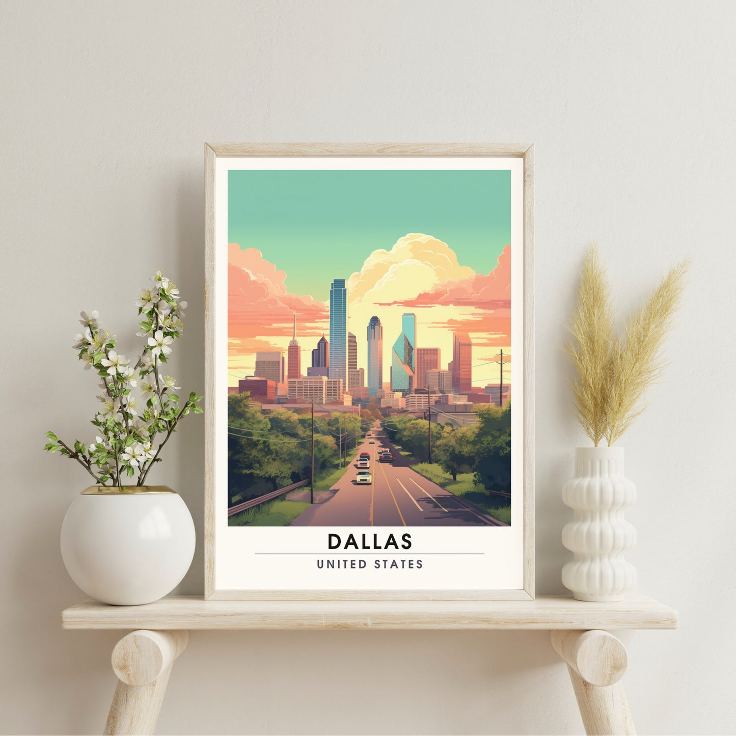 Impression Dallas | Impression de voyage Dallas | Poster Dallas