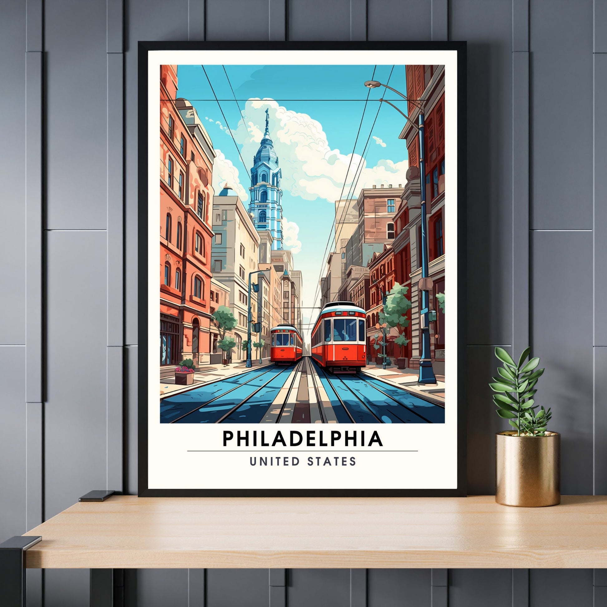 Impression Philadelphie | Impression de voyage Philadelphie | poster Philadelphie