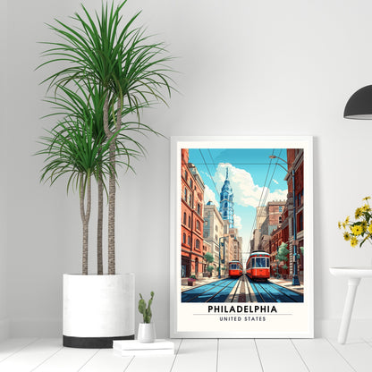 Impression Philadelphie | Impression de voyage Philadelphie | poster Philadelphie