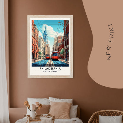 Impression Philadelphie | Impression de voyage Philadelphie | poster Philadelphie