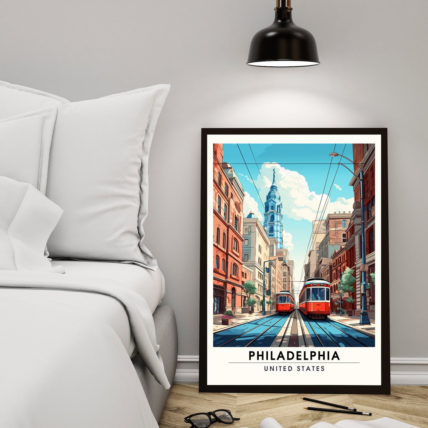 Impression Philadelphie | Impression de voyage Philadelphie | poster Philadelphie