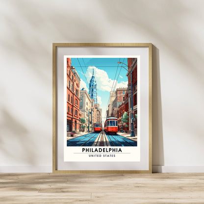 Impression Philadelphie | Impression de voyage Philadelphie | poster Philadelphie