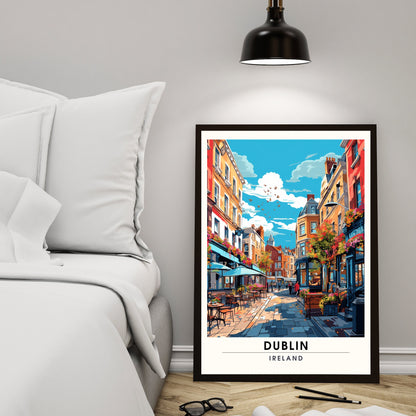 Impression Dublin | Affiche de voyage Dublin, Irlande | Affiche de voyage Dublin