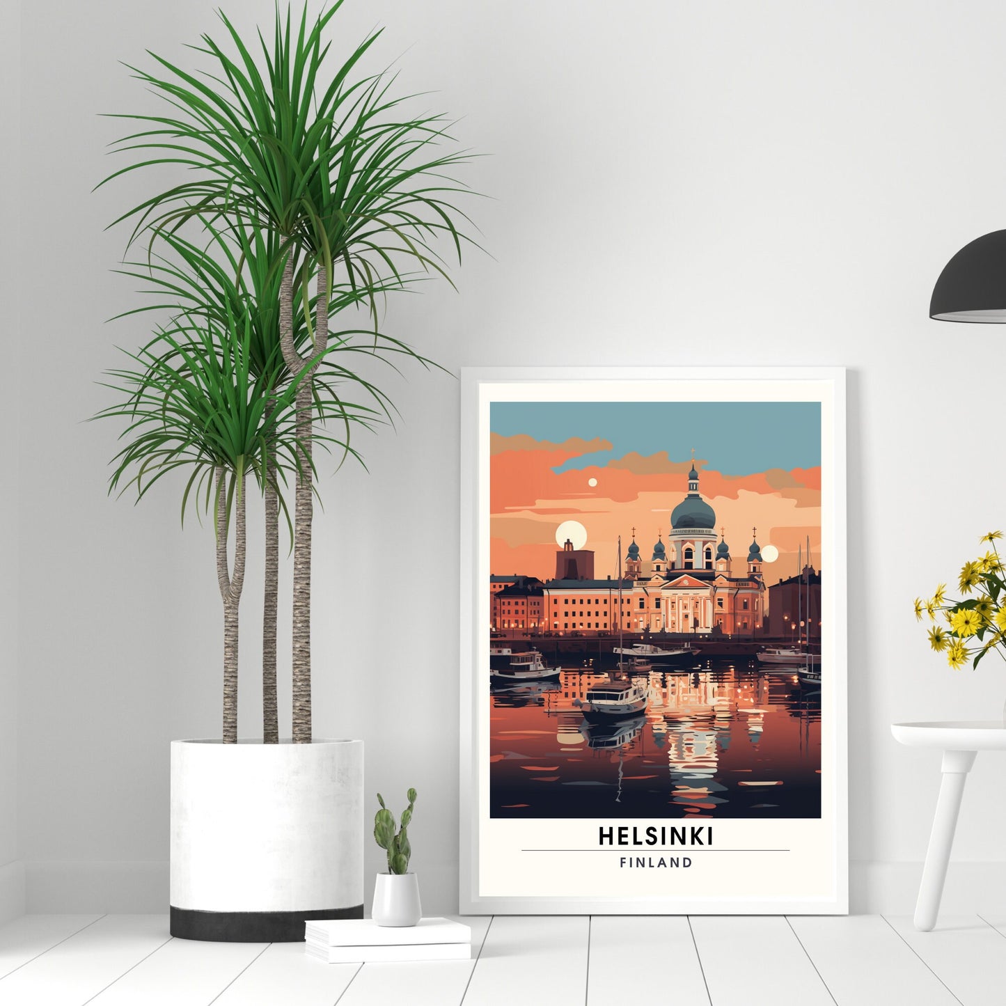 Impression Helsinki | Affiche de Voyage Helsinki au coucher de soleil