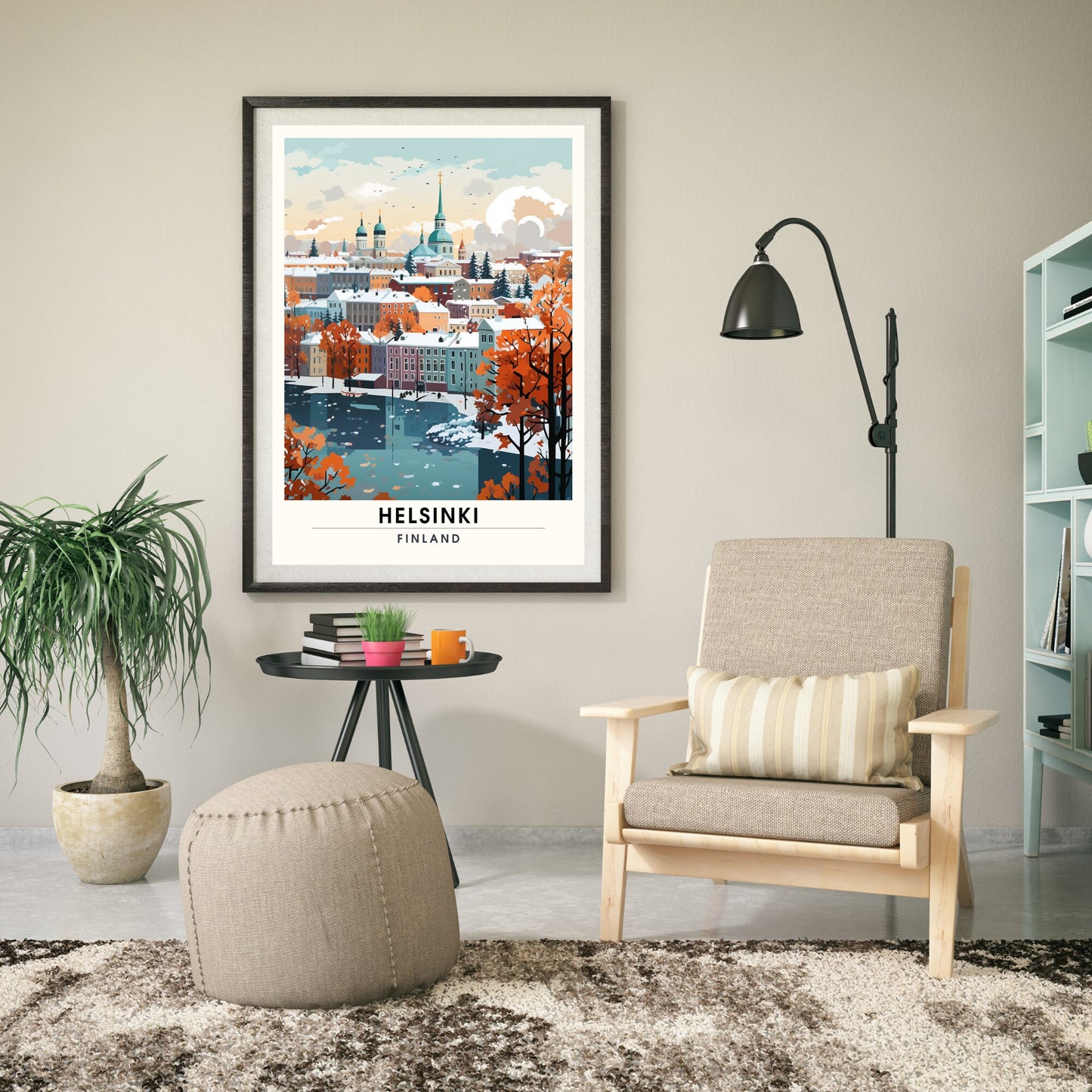 Impression Helsinki | Affiche de Voyage Helsinki en Hiver, Finlande