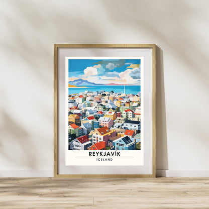 Impression Reykjavik | Affiche de Voyage Reykjavik, Islande