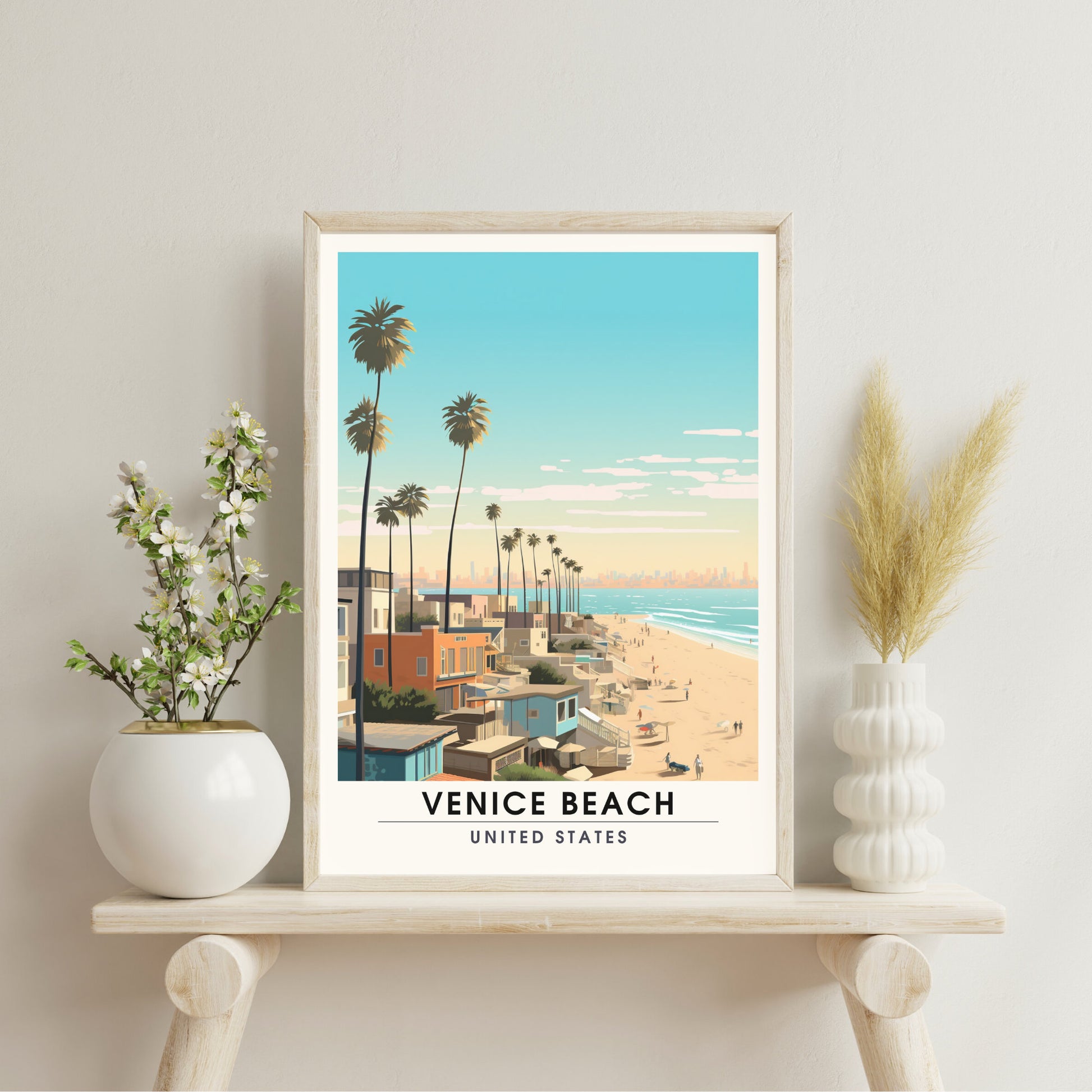 Impression Venice Beach | Impression de voyage Venice Beach | Poster Venice Beach