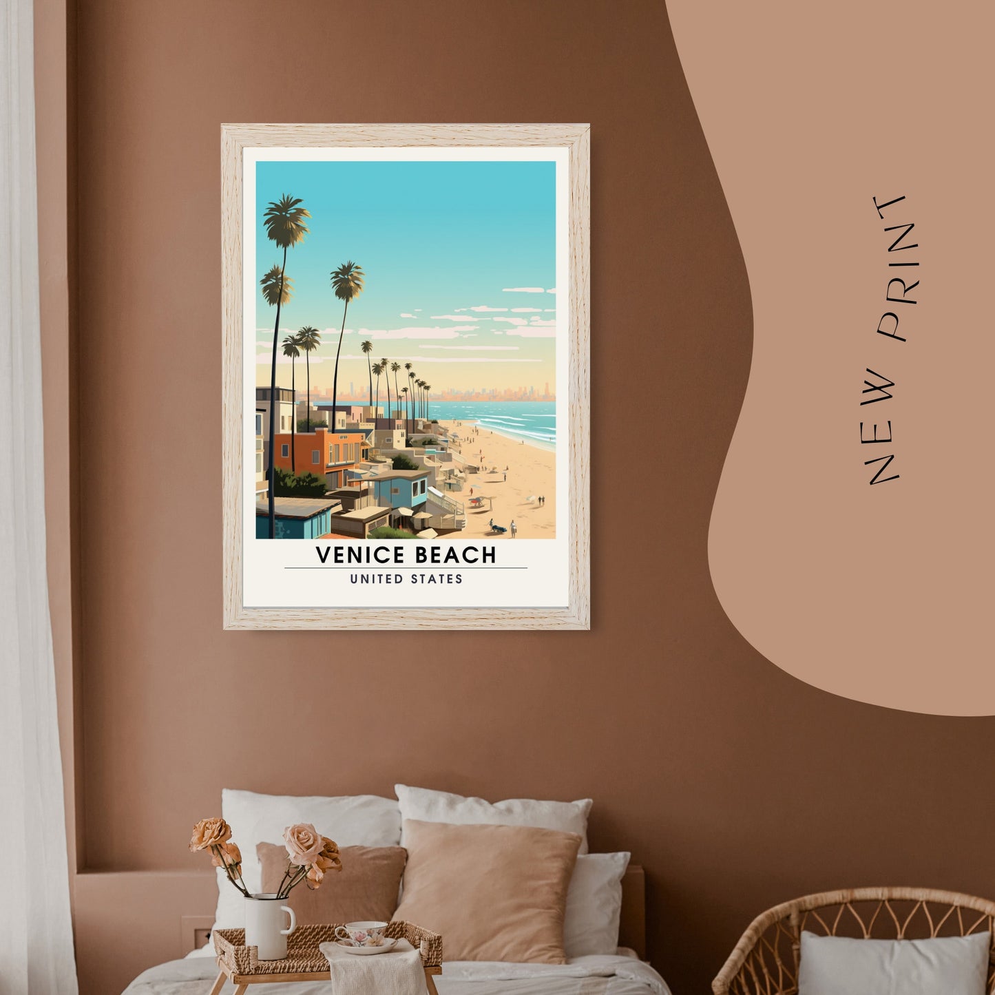 Impression Venice Beach | Impression de voyage Venice Beach | Poster Venice Beach