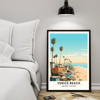 Impression Venice Beach | Impression de voyage Venice Beach | Poster Venice Beach