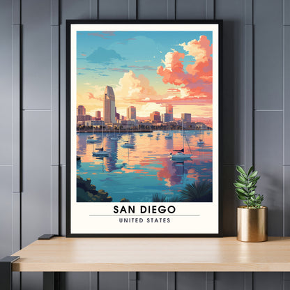 Impression San Diego | Impression de voyage San Diego | Poster San Diego