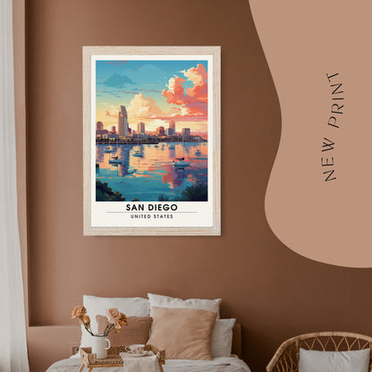 Impression San Diego | Impression de voyage San Diego | Poster San Diego