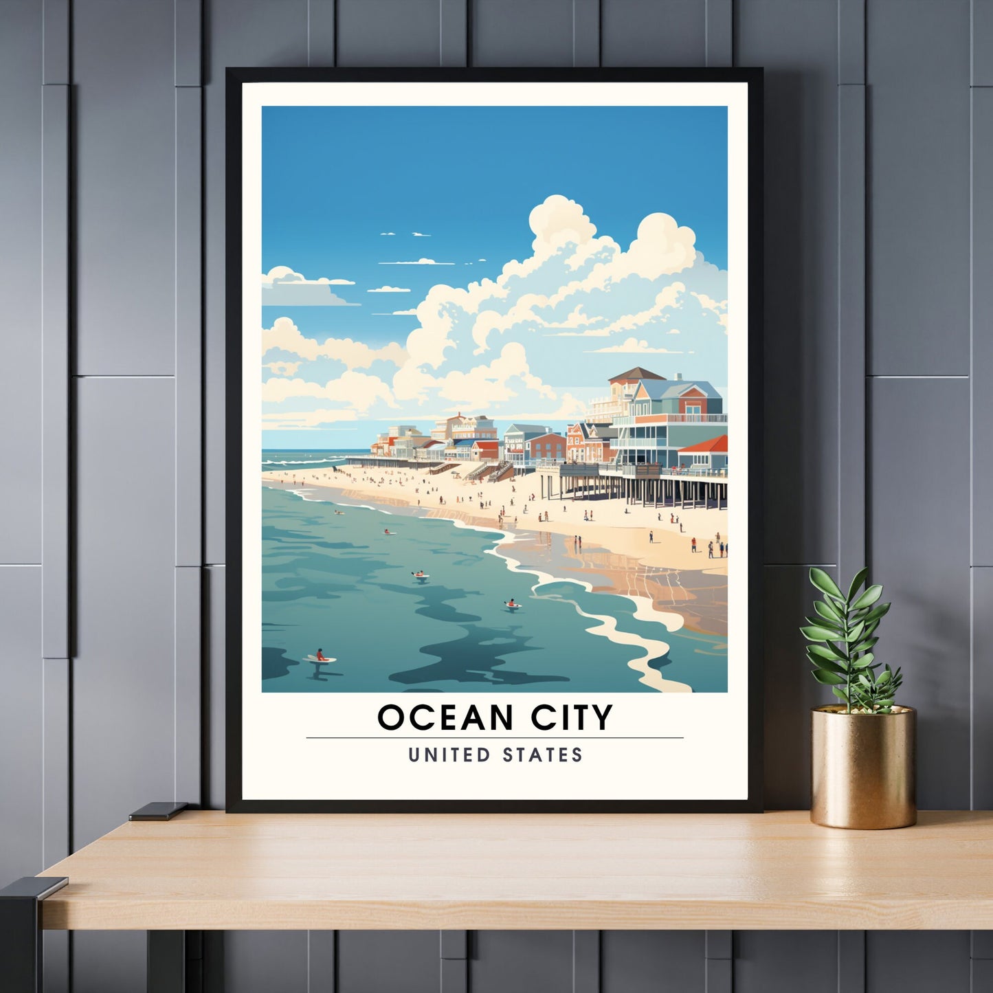 Impression Ocean City | impression de voyage plage de Ocean City, Maryland