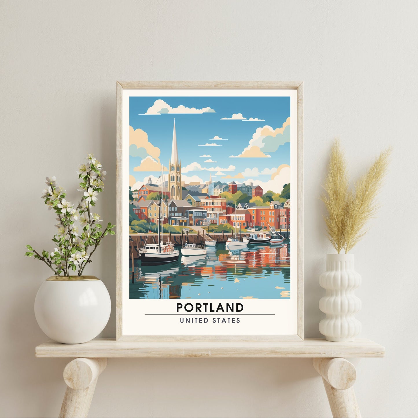 Impression Portland | impression de voyage Portland | Poster Port de Portland