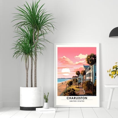 Impression Charleston | Impression de voyage Charleston | Poster Caroline du Sud