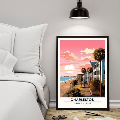 Impression Charleston | Impression de voyage Charleston | Poster Caroline du Sud