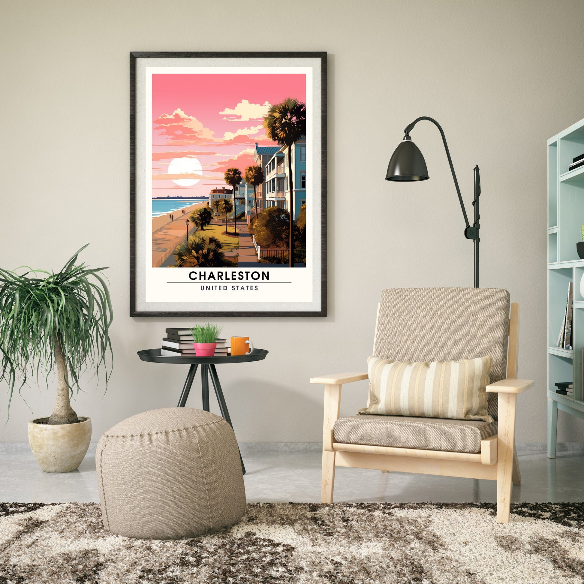 Impression Charleston | Impression de voyage Charleston | Poster Caroline du Sud