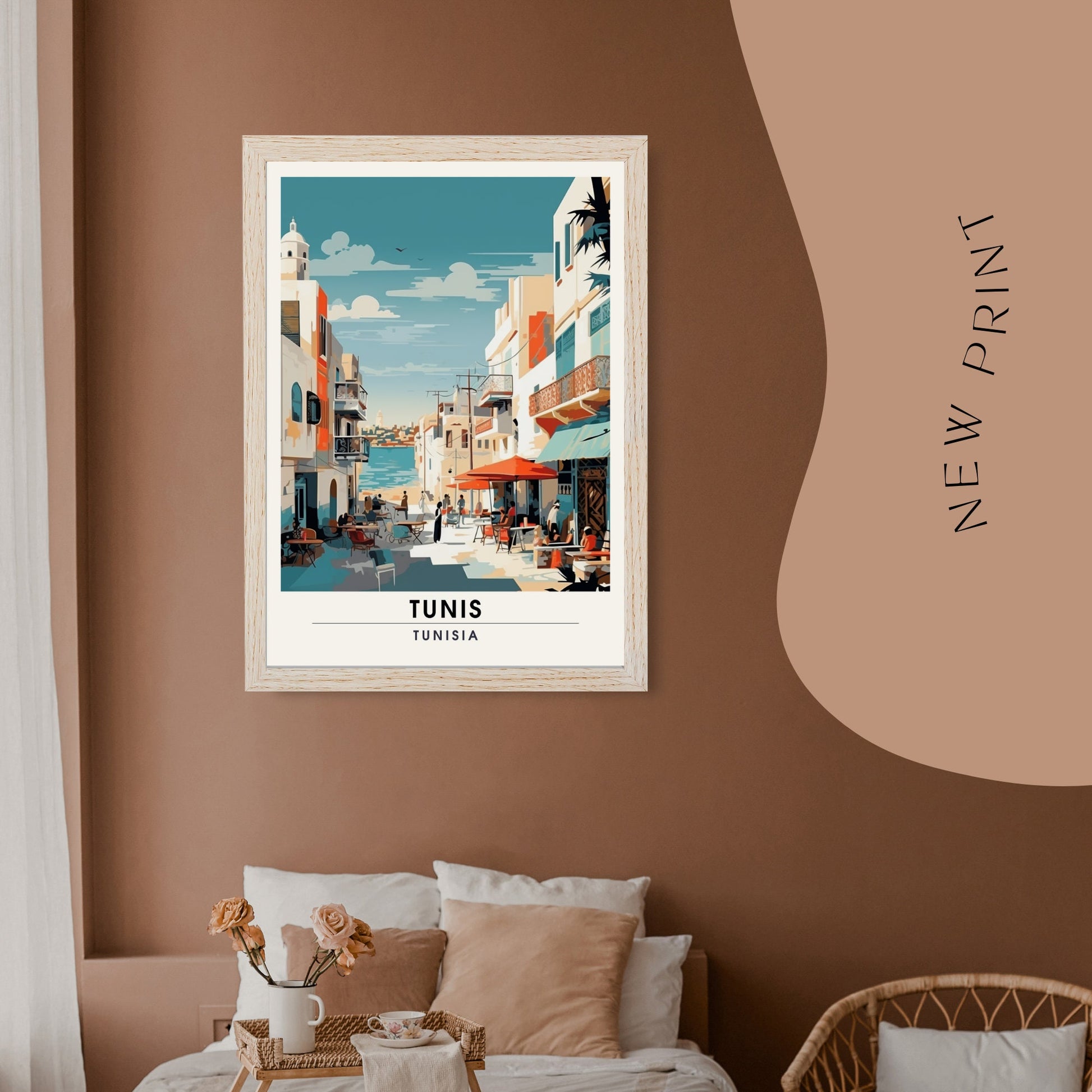 Impression Tunis | Impression de voyage Tunis | Poster Tunisie