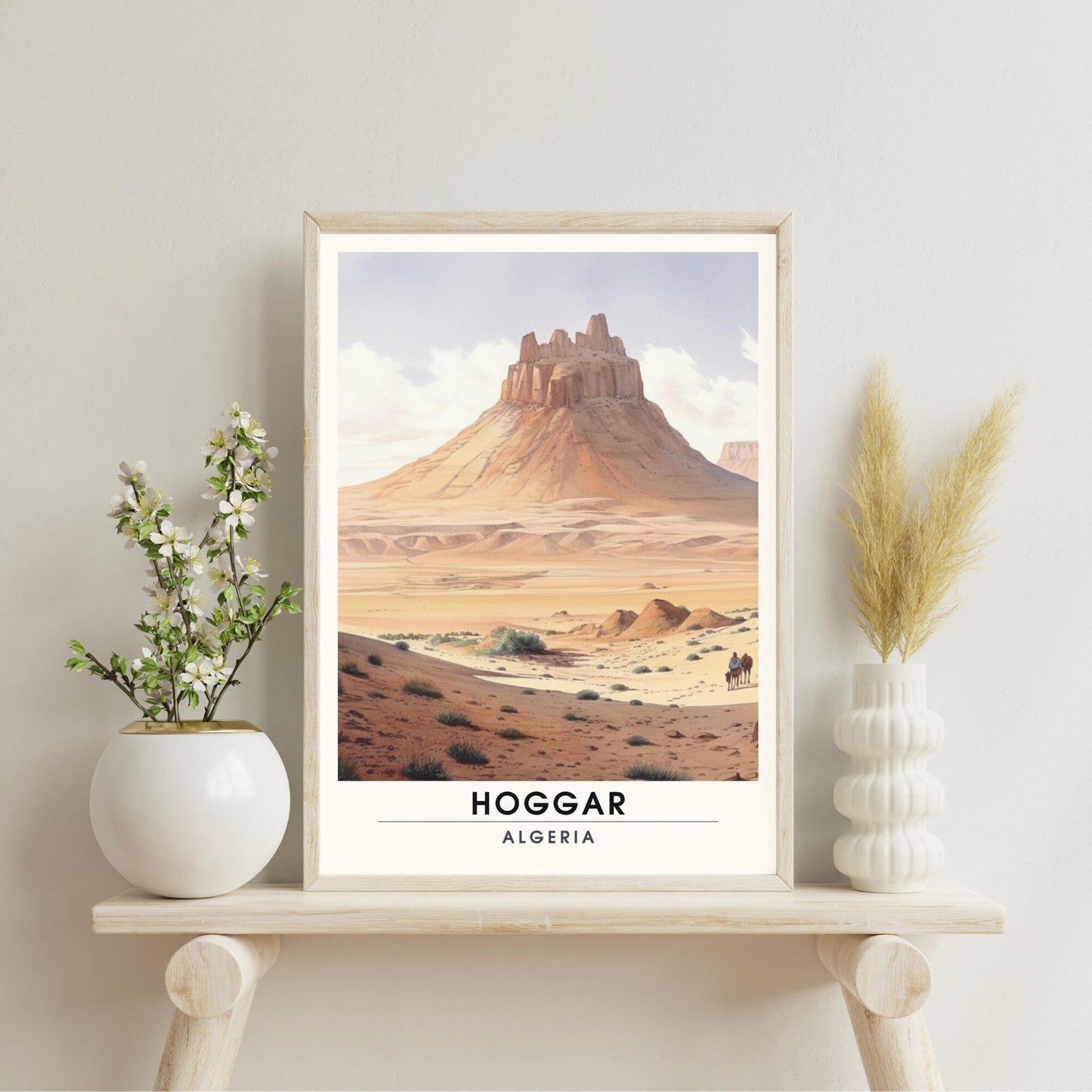 Impression Hoggar | Impression de voyage Hoggar | Affiche Tamanrasset, Algérie