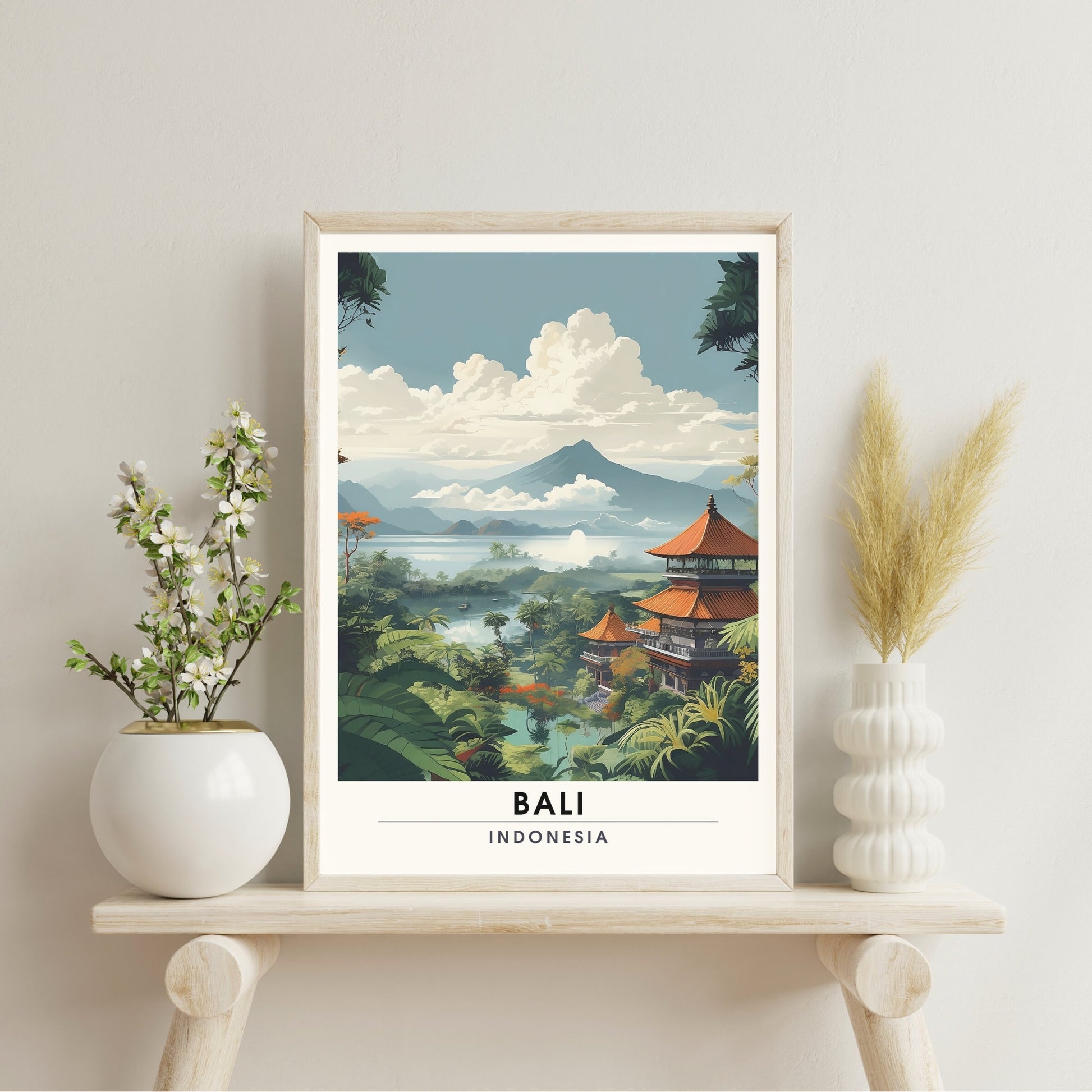 Impression Bali | Impression de voyage Bali | Poster Indonésie