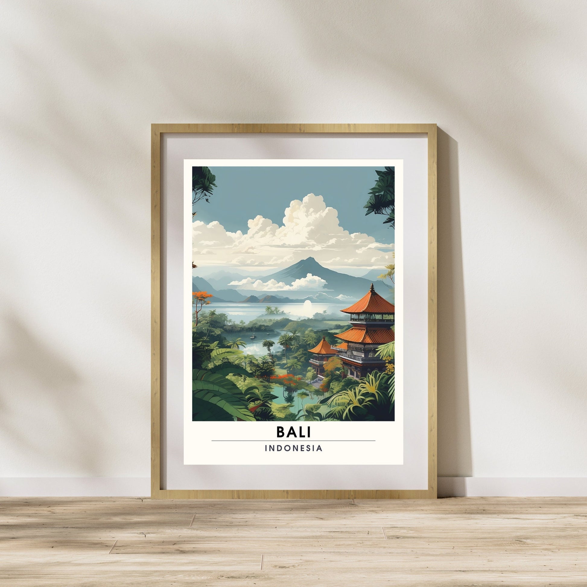 Impression Bali | Impression de voyage Bali | Poster Indonésie