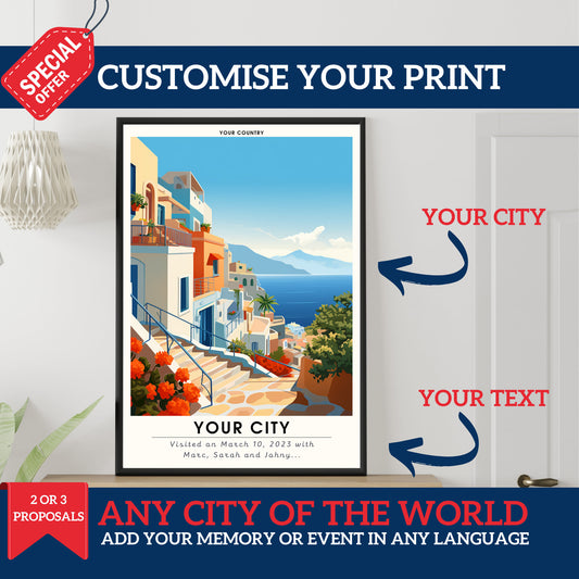 Custom Print | Personalized Travel Poster | Personalized Gift | Unique Gift | Custom Travel Print | Personalized City Poster