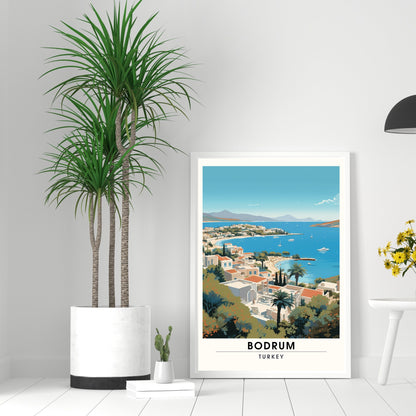 Impression Bodrum | Impression de voyage Bodrum | Poster Turquie