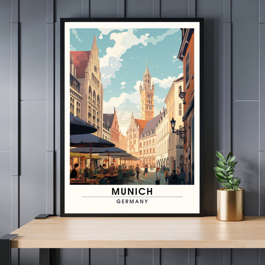 Impression Munich | Impression de voyage Munich, Allemagne | Poster Allemagne