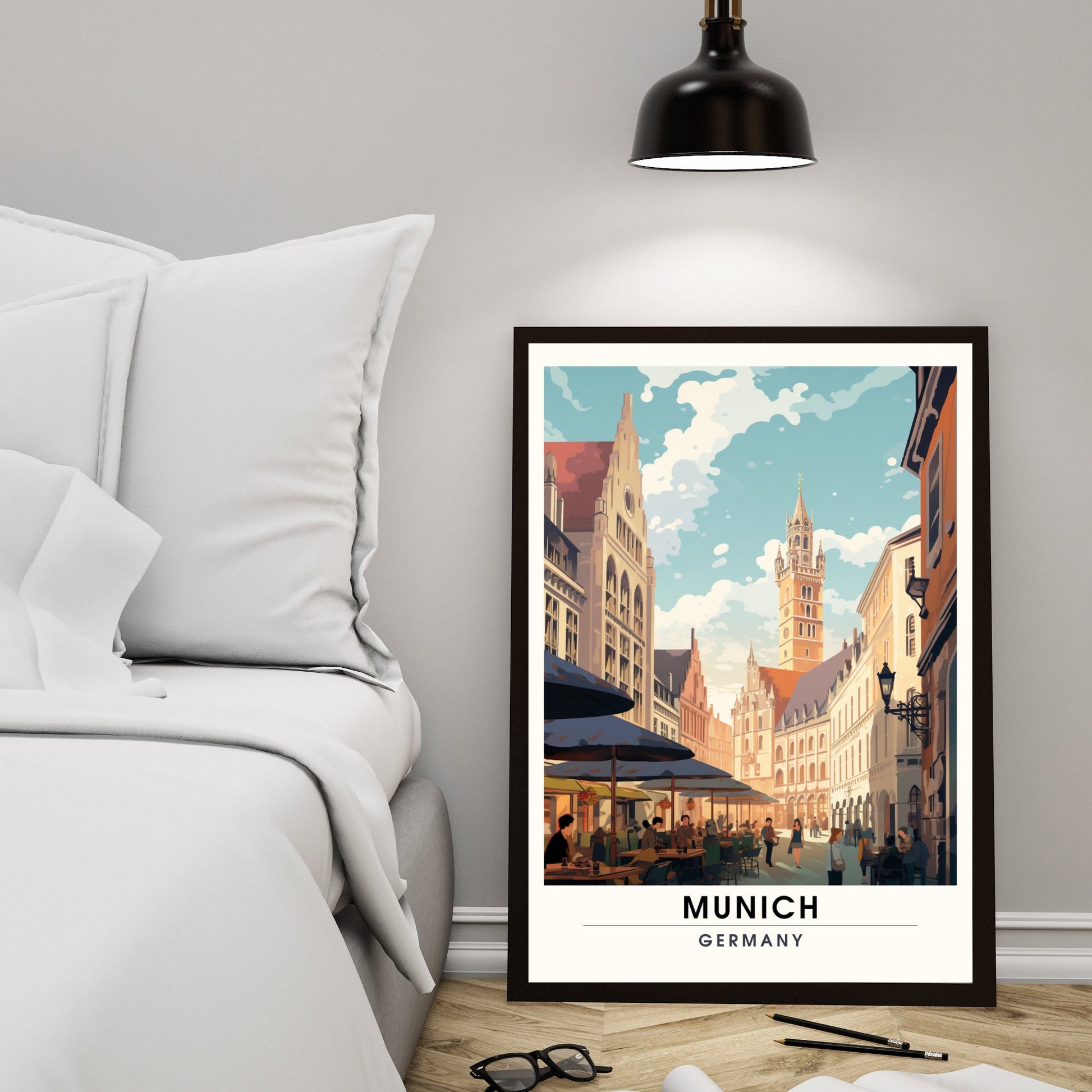 Impression Munich | Impression de voyage Munich, Allemagne | Poster Allemagne