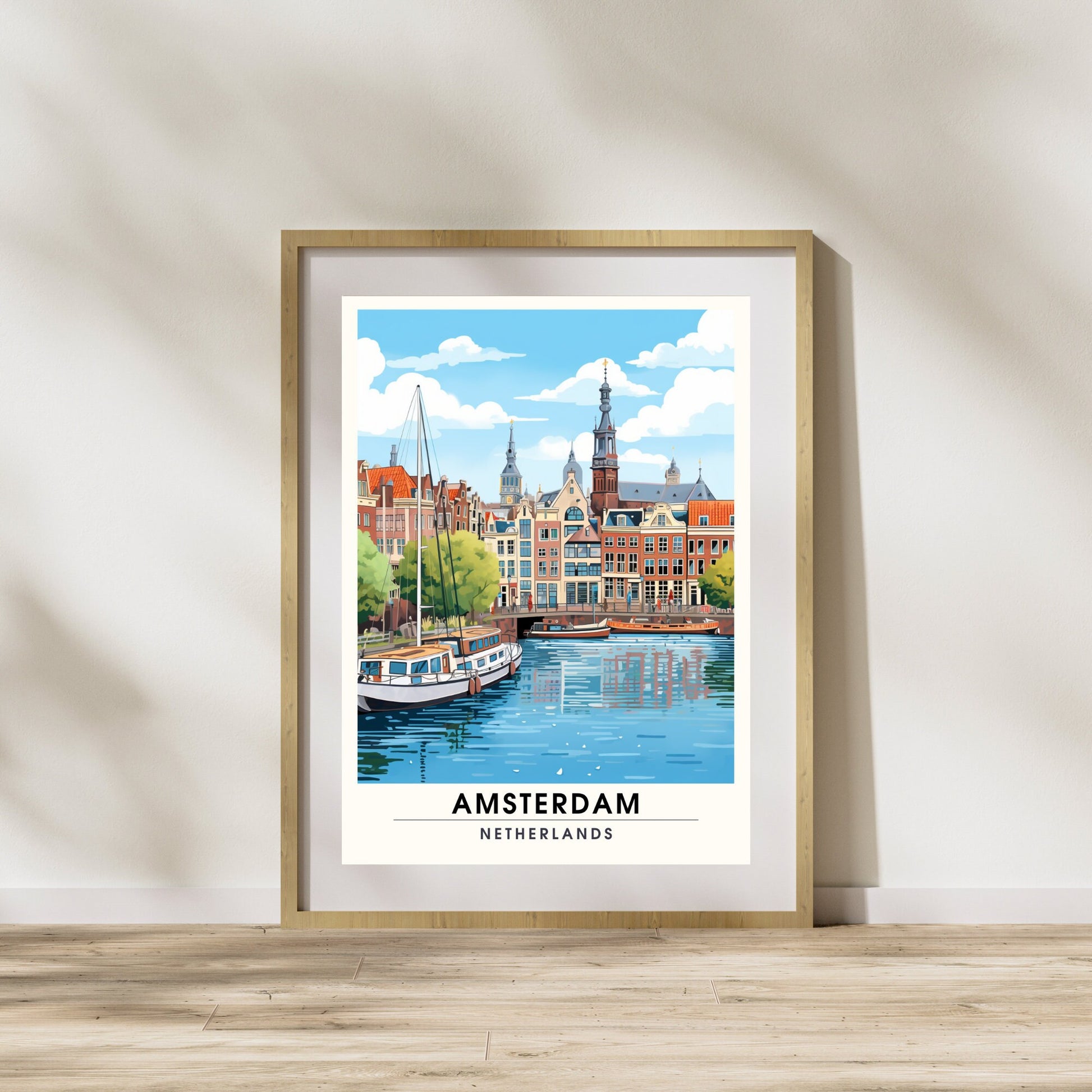 Impression Amsterdam | Impression de voyage Amsterdam | Poster Pays Bas