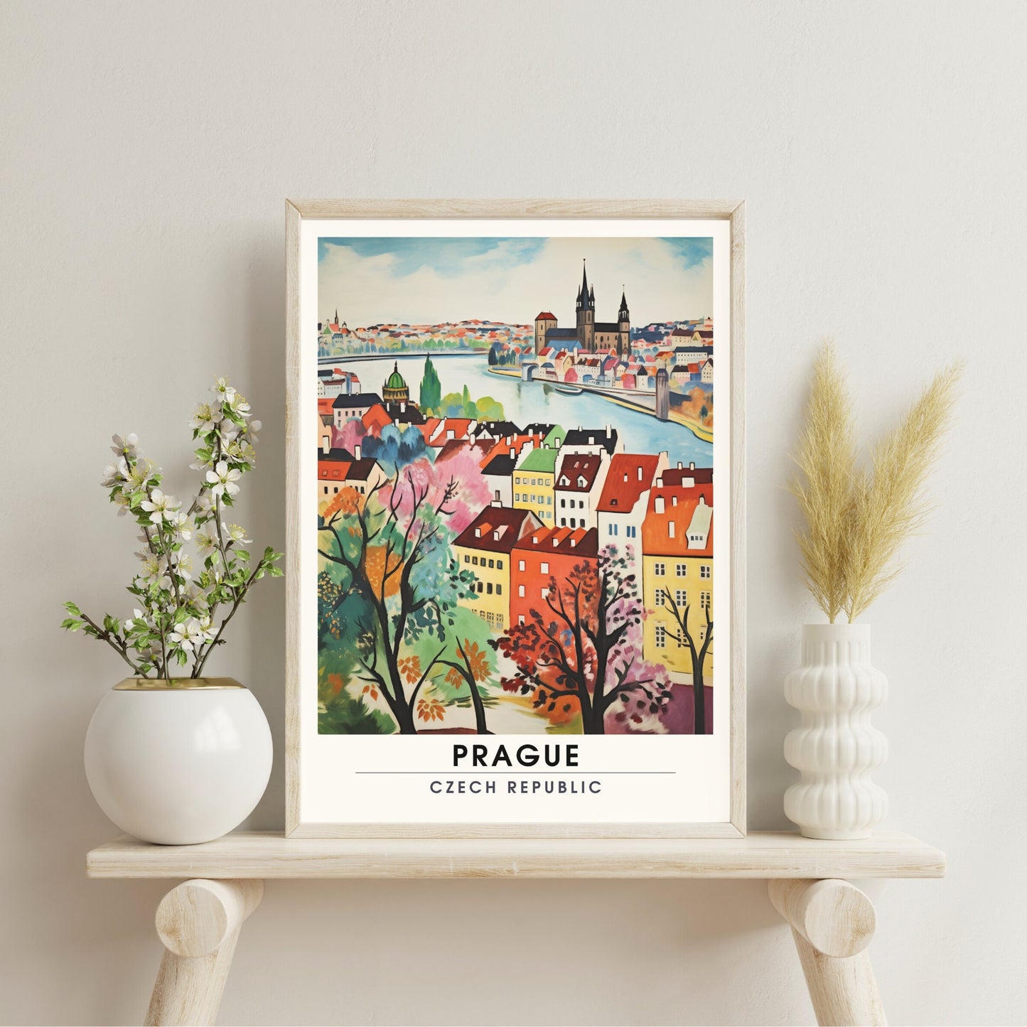 Impression Prague | Impression de voyage Prague | Style Henri Matisse