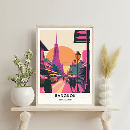 Impression Bangkok | Impression de voyage Bangkok | Style art minimaliste