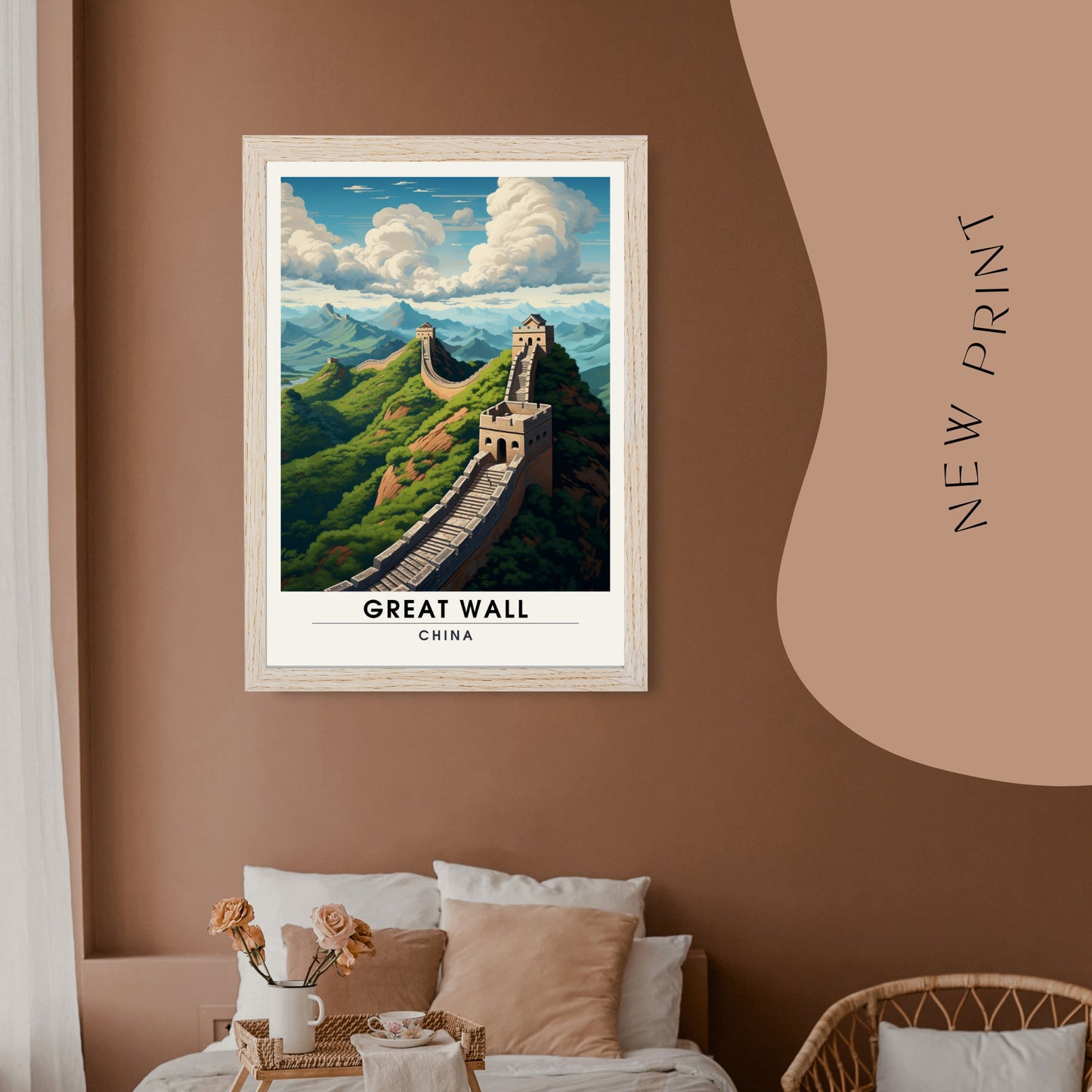 Impression Grande muraille de Chine | Poster de voyage Grande muraille de Chine