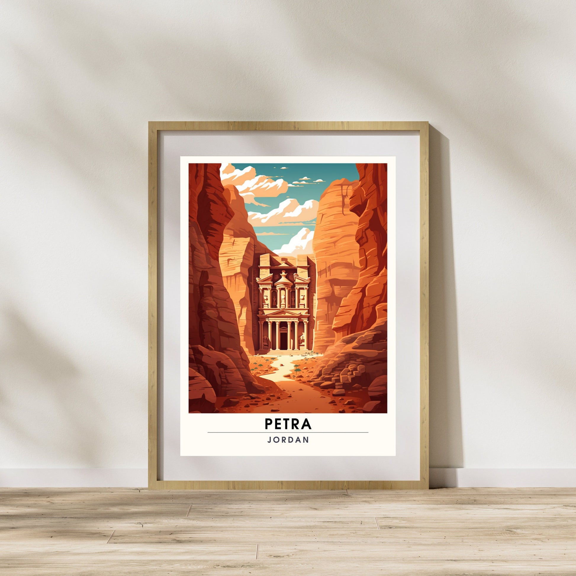 Impression Petra, Jordanie | Poster de voyage Petra