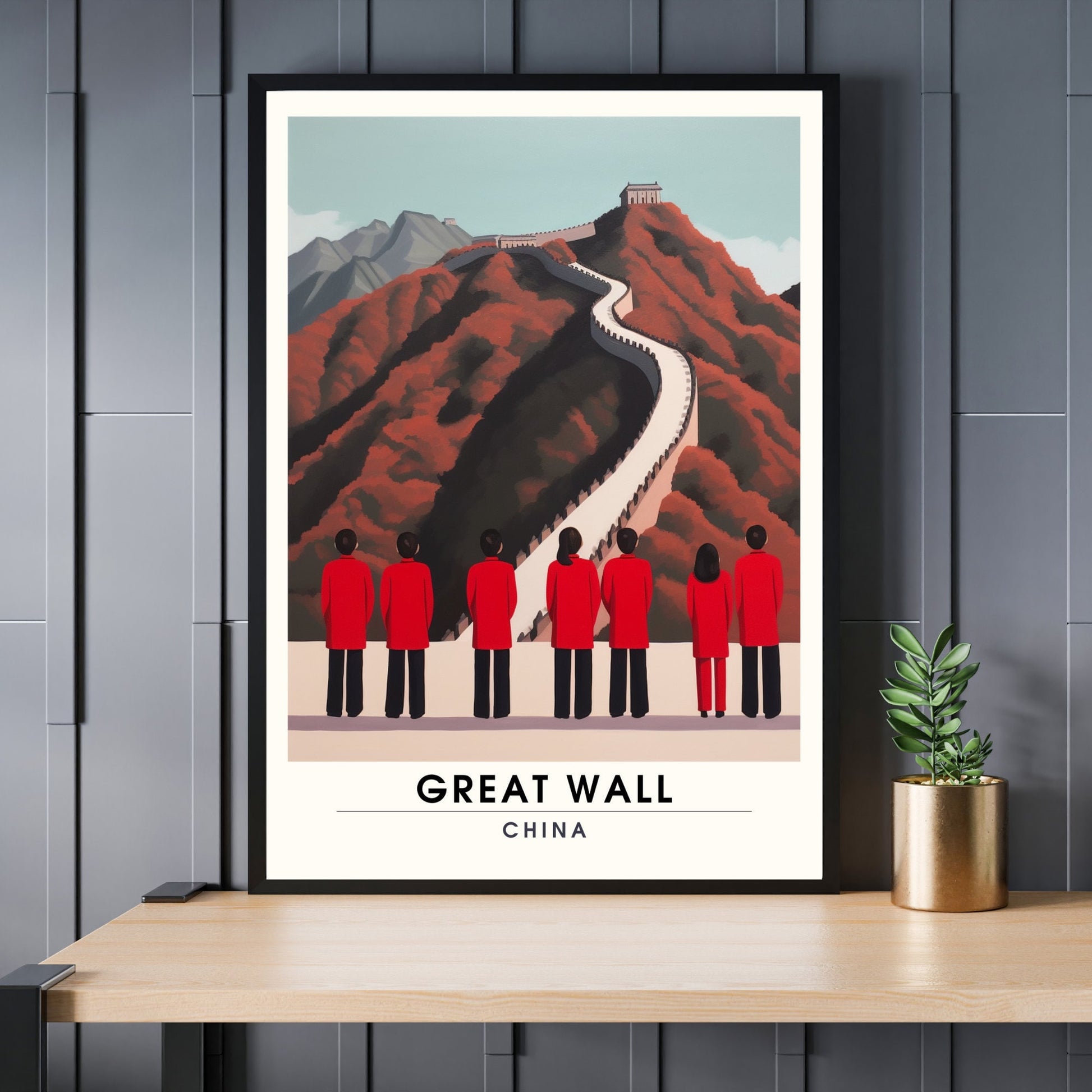 Impression Grande muraille de Chine | Poster de voyage Grande muraille