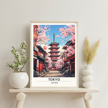 Impression Tokyo, Japon | Poster de voyage Tokyo