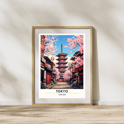 Impression Tokyo, Japon | Poster de voyage Tokyo