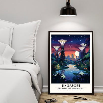 Impression Singapour | Poster de voyage Singapour