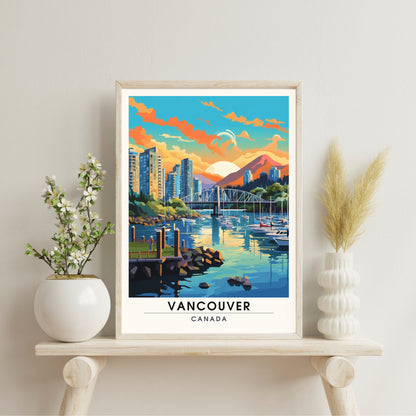 Impression Vancouver, Canada | Poster de voyage Vancouver