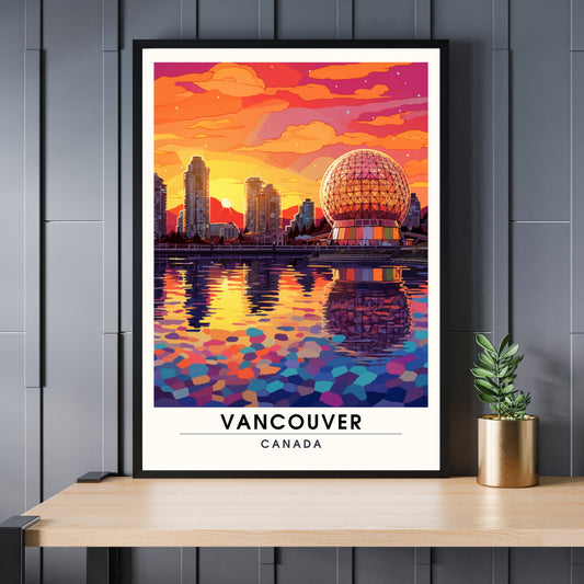 Impression Vancouver | Poster de voyage Vancouver | Impression canada