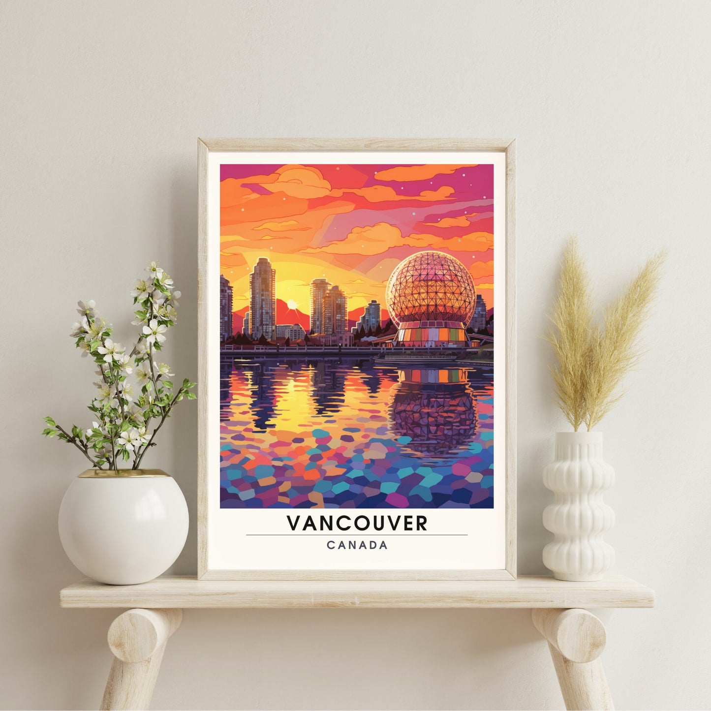 Impression Vancouver | Poster de voyage Vancouver | Impression canada