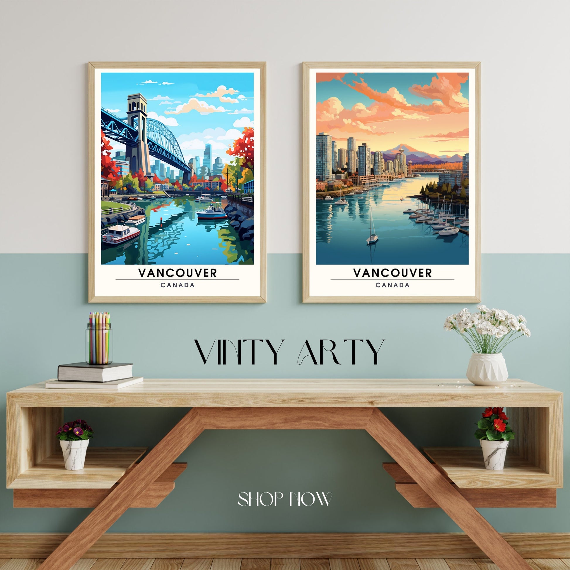 Impression Vancouver | Poster de voyage Vancouver | Impression canada