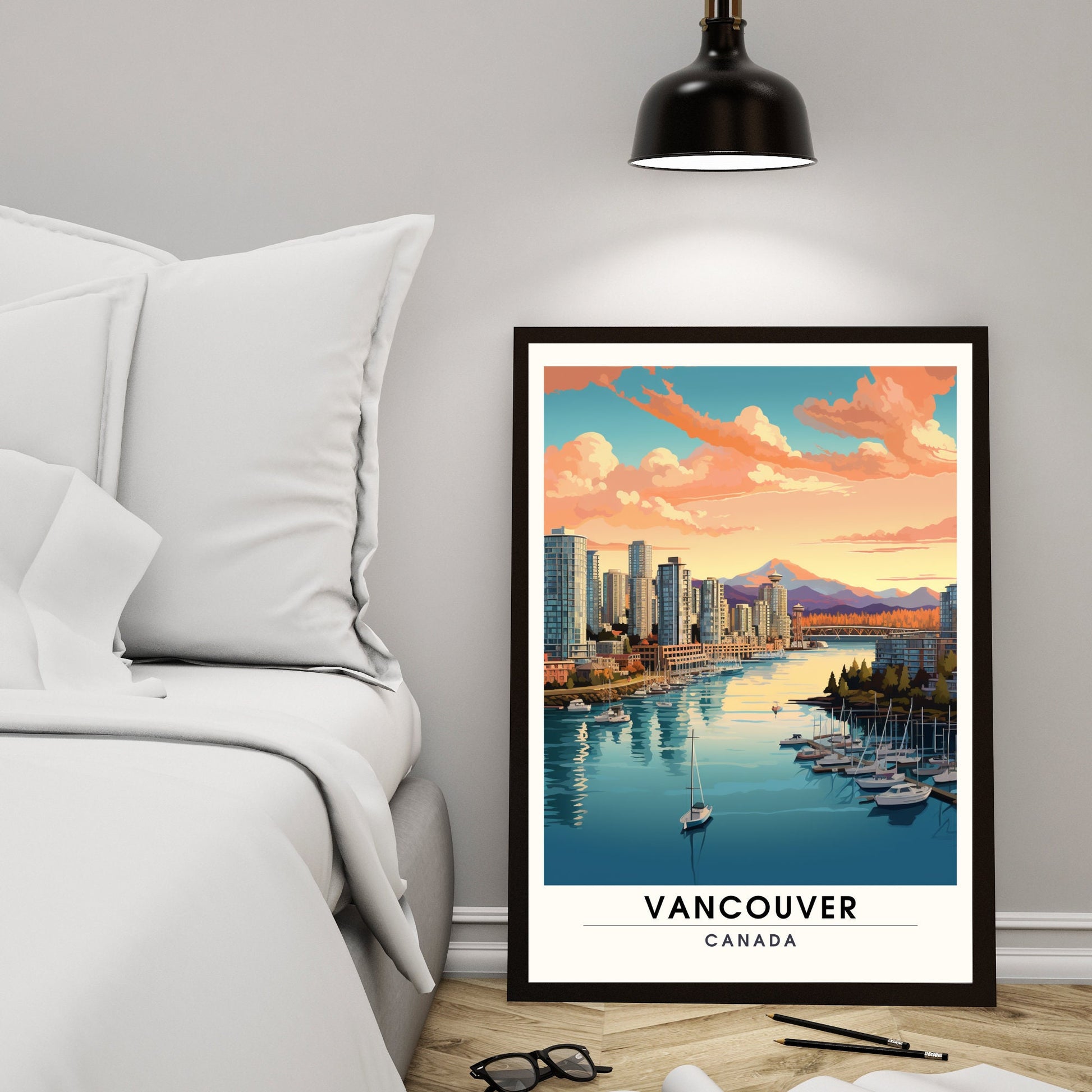 Impression Vancouver | Poster de voyage Vancouver | Impression canada