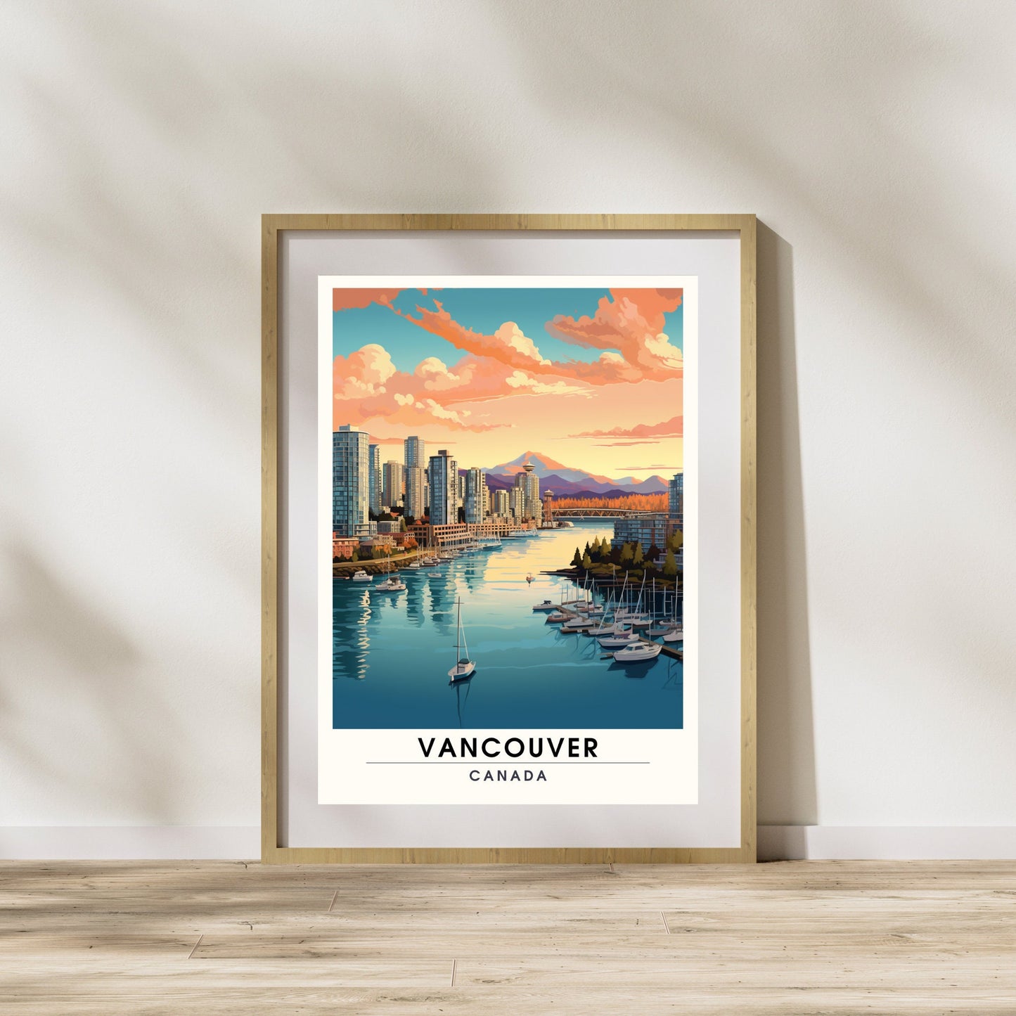 Impression Vancouver | Poster de voyage Vancouver | Impression canada