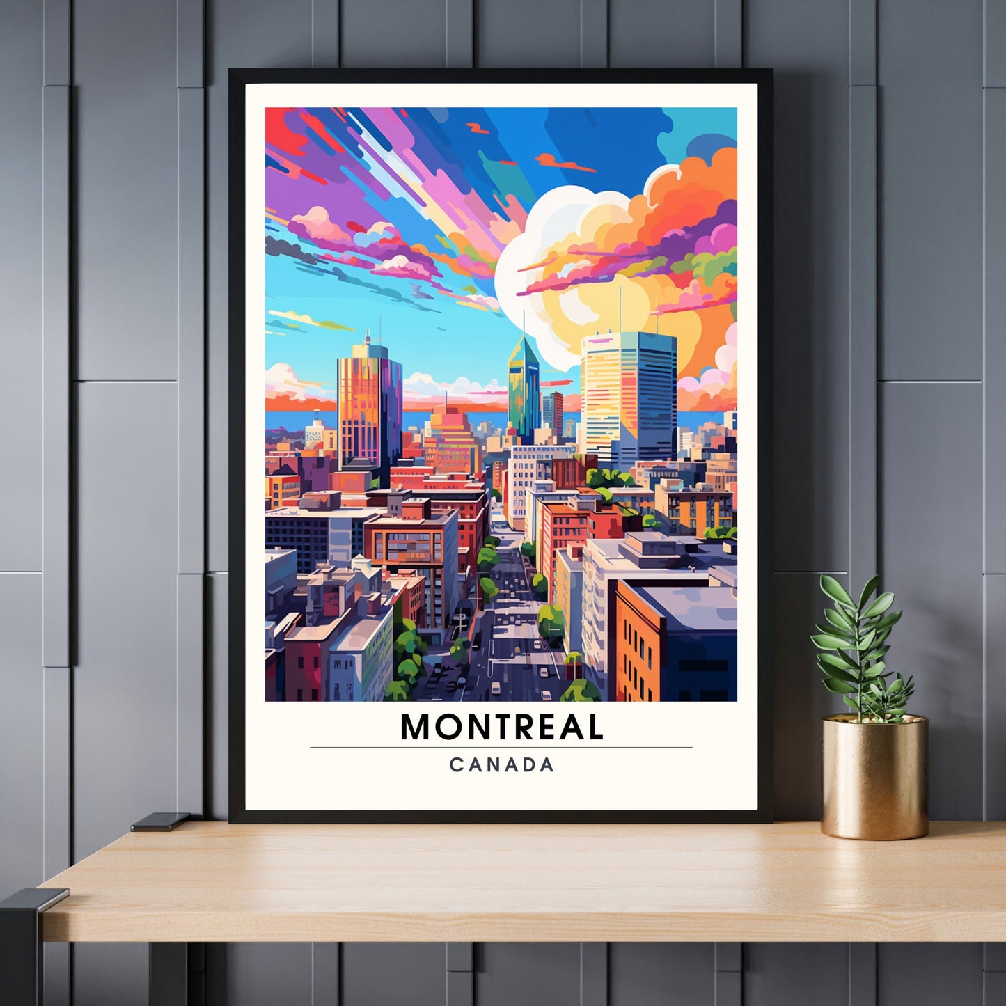 Impression Montréal, Québec | Poster de voyage Montréal | Poster Canada